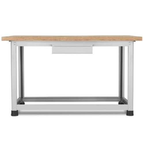 Bancada desmontvel com 1 gaveta e tampo em compensado pinus envernizado - BM-A