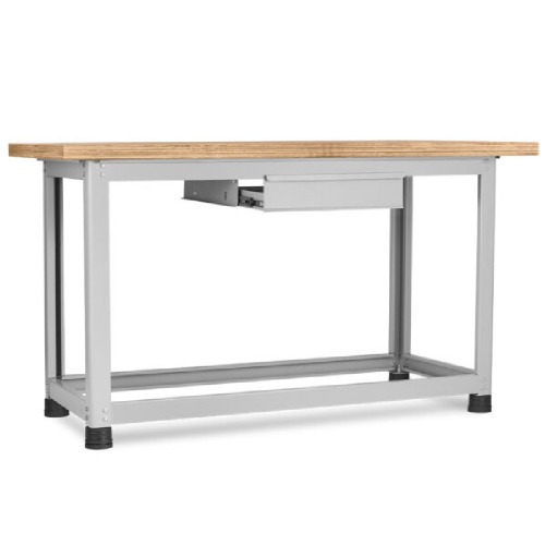 Bancada desmontvel com 1 gaveta e tampo em compensado pinus envernizado - BM-A