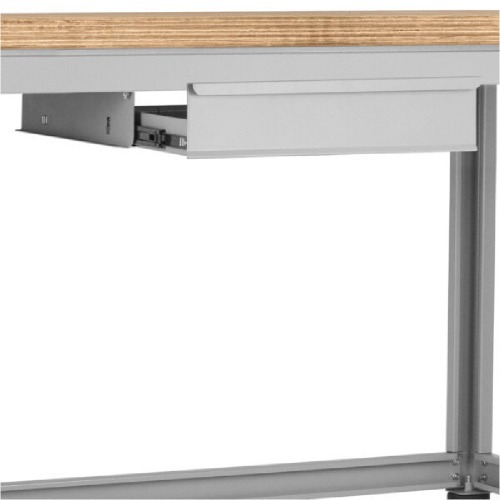 Bancada desmontvel com 1 gaveta e tampo em compensado pinus envernizado - BM-A