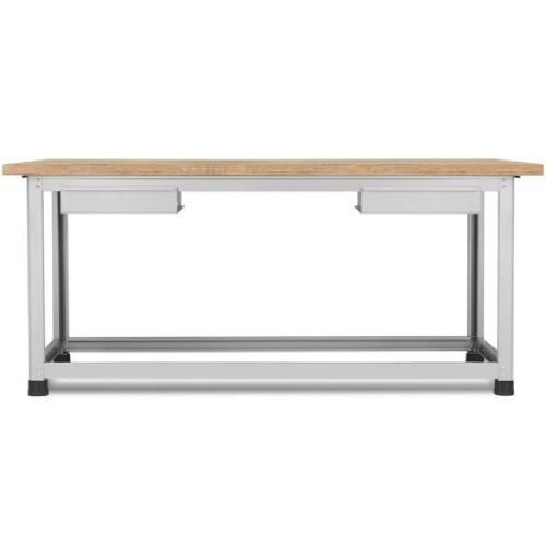 Bancada desmont�vel com 2 gavetas e tampo em compensado pinus envernizado - BM-F