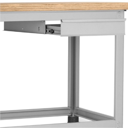 Bancada desmont�vel com 2 gavetas e tampo em compensado pinus envernizado - BM-F