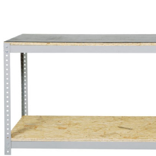 Bancada desmont�vel 1500 x 600 mm com 1 prateleira e tampo em madeira osb - BM-J