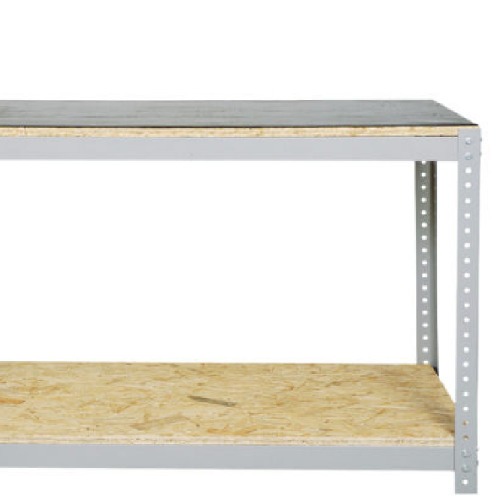 Bancada desmont�vel 1500 x 600 mm com 1 prateleira e tampo em madeira osb - BM-J