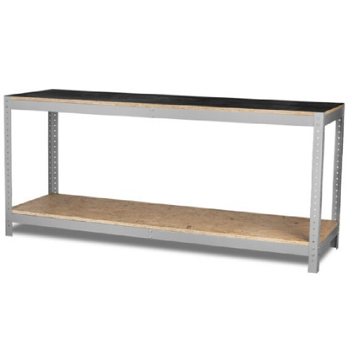 Bancada desmontvel com 1 prateleira e tampo em madeira osb - BM-O