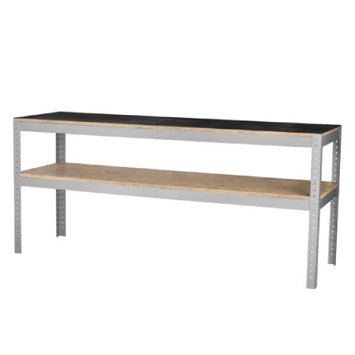 Bancada desmontvel com 1 prateleira e tampo em madeira osb - BM-O