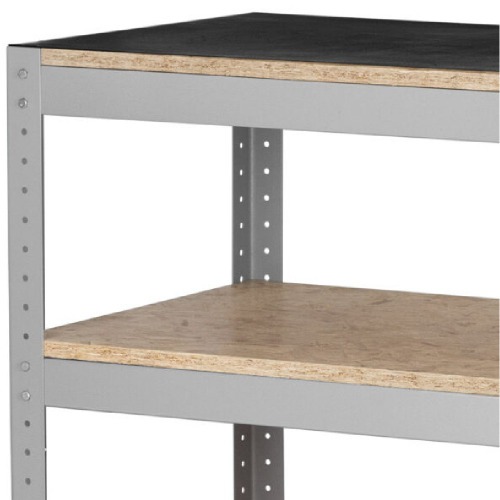 Bancada desmontvel com 2 prateleiras e tampo em madeira osb - BM-R