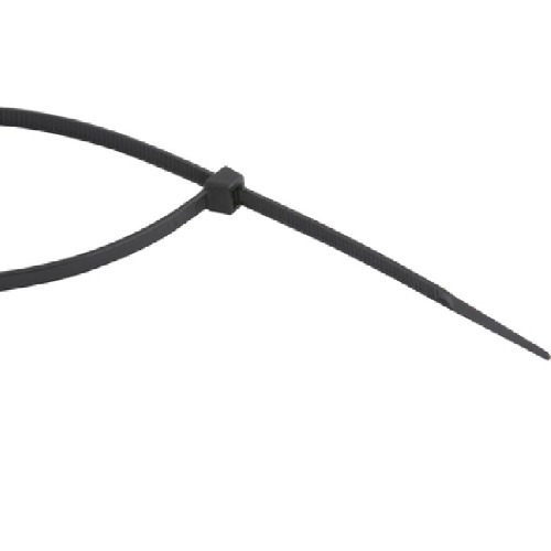 Abraçadeira de nylon preta 2,5 mm x 10 cm com 100 peças Abraçadeira de nylon preta 2,5 mm x 10 cm com 100 peças