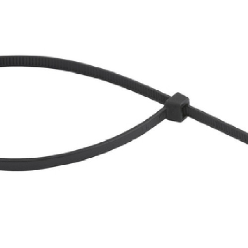 Abraadeira de nylon preta 3,6 mm x 20 cm com 100 peas