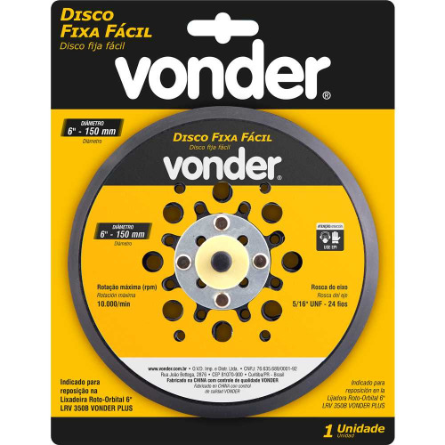 Disco com sistema fixa f�cil 150 mm para LRV 350B