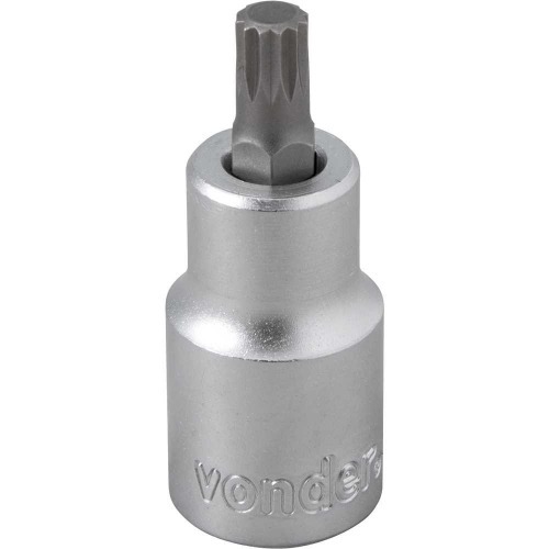 Soquete multidentado curto com encaixe 1/2