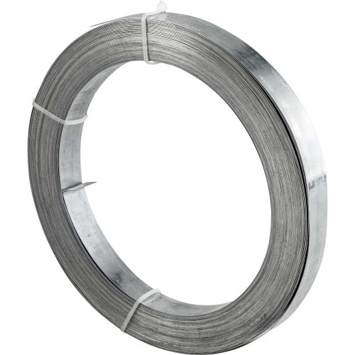 Fita de aço carbono lisa 19mm x 0,4mm x 30m Fita de aço carbono lisa 19mm x 0,4mm x 30m