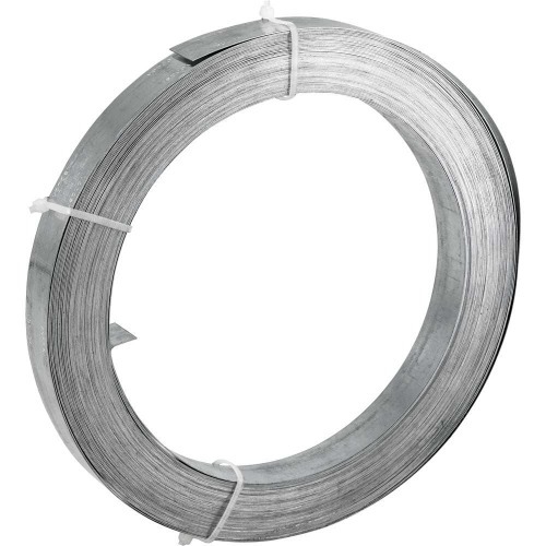 Fita de aço carbono lisa 19mm x 0,4mm x 30m Fita de aço carbono lisa 19mm x 0,4mm x 30m