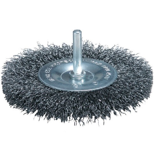 Escova de ao circular ondulada com haste 3