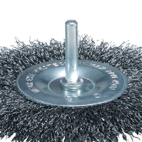 Escova de ao circular ondulada com haste 3