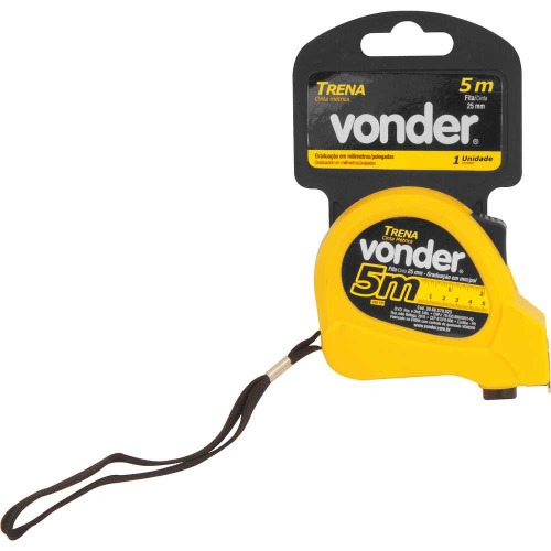 Trena com fita de a�o 25 mm x 5 m com trava