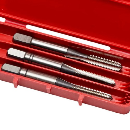 Jogo de macho manual de a�o r�pido 12 x 1,75 mm 3 pe�as - E100M12NO8