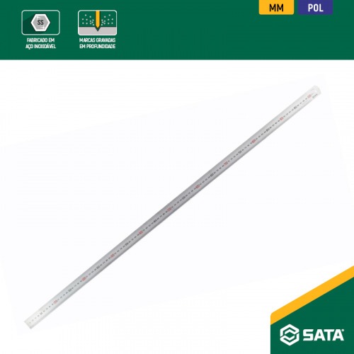 Escala m�trica em a�o inoxid�vel 1000 mm - ST91402