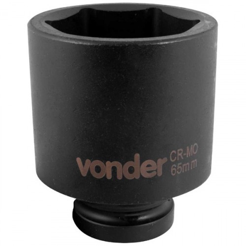 Soquete sextavado de impacto longo 65 mm encaixe 1