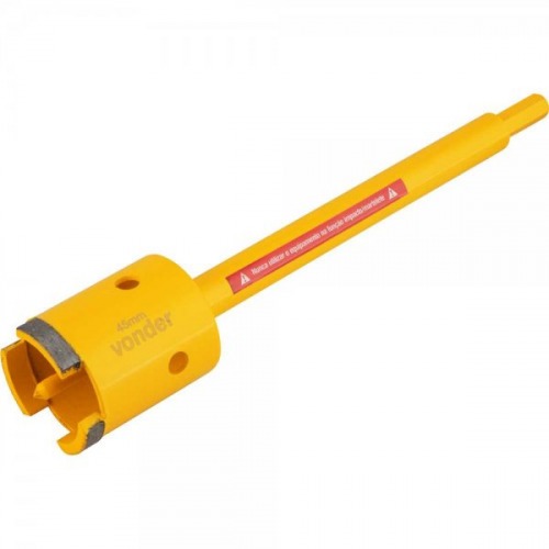 Serra copo diamantada 45 mm com encaixe de 3/8