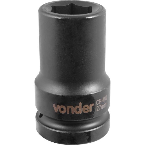 Soquete sextavado de impacto longo 27 mm encaixe 1 Soquete sextavado de impacto longo 27 mm encaixe 1