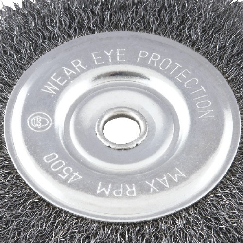 Escova de ao circular ondulada 6 x 1/2 x 1/2