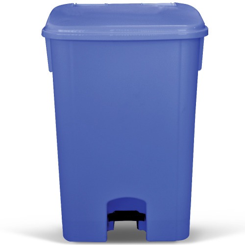 Cesto coletor de lixo com pedal 100L com rodas - CP11AZ Cesto coletor de lixo com pedal 100L com rodas - CP11AZ