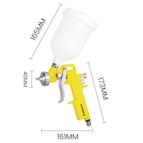 Pistola de pintura tipo gravidade com bico 1,5 mm - BOM-8002 Pistola de pintura tipo gravidade com bico 1,5 mm - BOM-8002