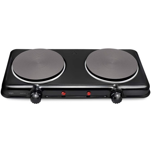 Fogo eltrico porttil de mesa 2 bocas 2.000W - Double Cook  220V