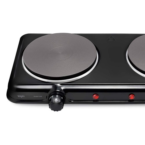Fogo eltrico porttil de mesa 2 bocas 2.000W - Double Cook  220V
