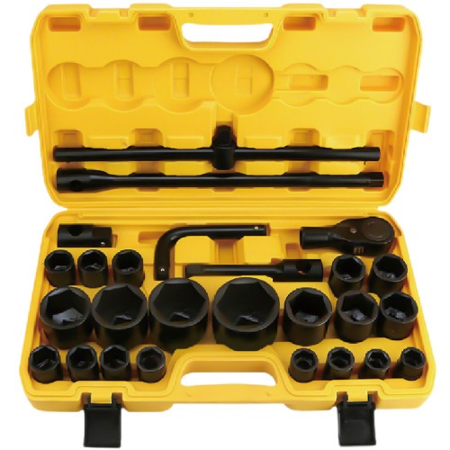 Jogo de soquete sextavado 21 a 55 mm encaixe 3/4