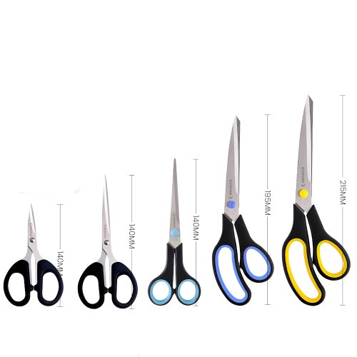 Tesoura manual uso geral aço inoxidável 140 a 215 mm 5 peças - BOM-3302 Tesoura manual uso geral aço inoxidável 140 a 215 mm 5 peças - BOM-3302