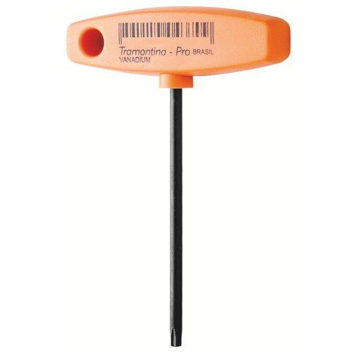 Chave hexalobular T40 x 100 mm cabo T aço cromo vanádio Chave hexalobular T40 x 100 mm cabo T aço cromo vanádio