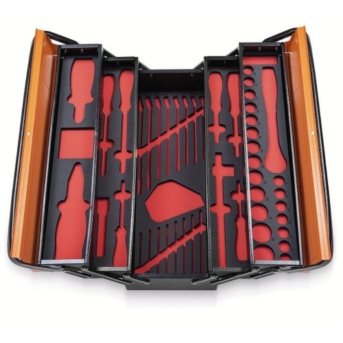 Caixa sanfonada para ferramentas com 57 pe�as - Cargobox