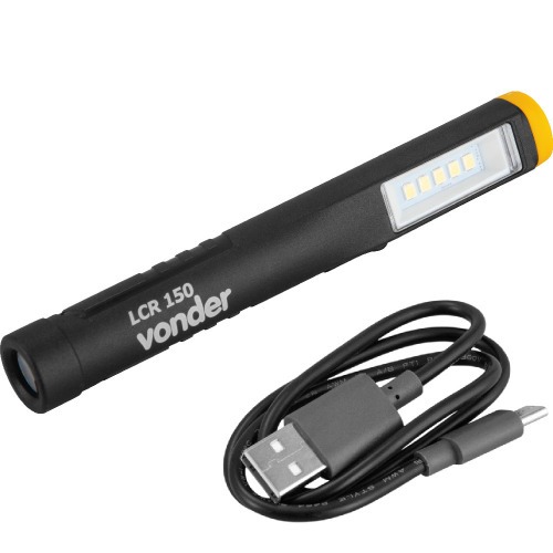 Lanterna caneta em plástico e borracha a bateria - LCR 150 Lanterna caneta em plástico e borracha a bateria - LCR 150