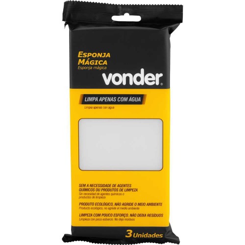 Esponja mágica para limpeza em melamina 3 peças Esponja mágica para limpeza em melamina 3 peças