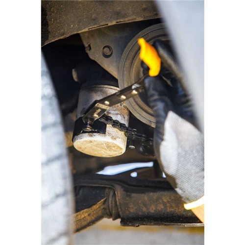 Saca filtro de leo com cinta e corrente de 70 a 114 mm