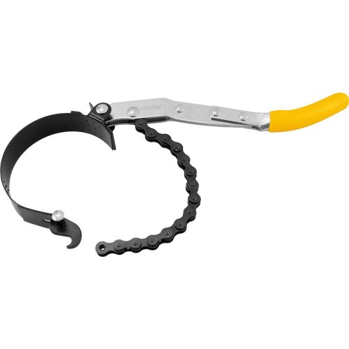 Saca filtro de leo com cinta e corrente de 70 a 114 mm