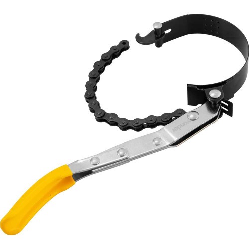 Saca filtro de leo com cinta e corrente de 70 a 114 mm