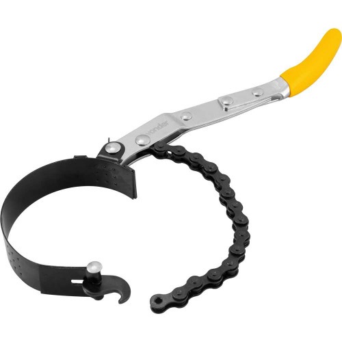 Saca filtro de leo com cinta e corrente de 70 a 114 mm