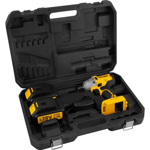 Chave de impacto a bateria 20V encaixe de 1/2