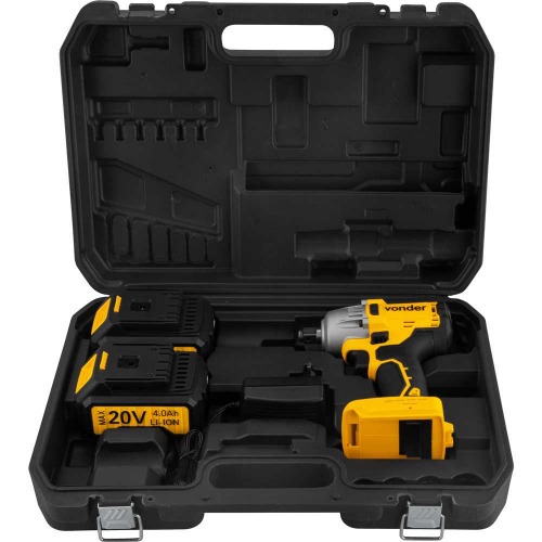Chave de impacto a bateria 20V encaixe de 1/2