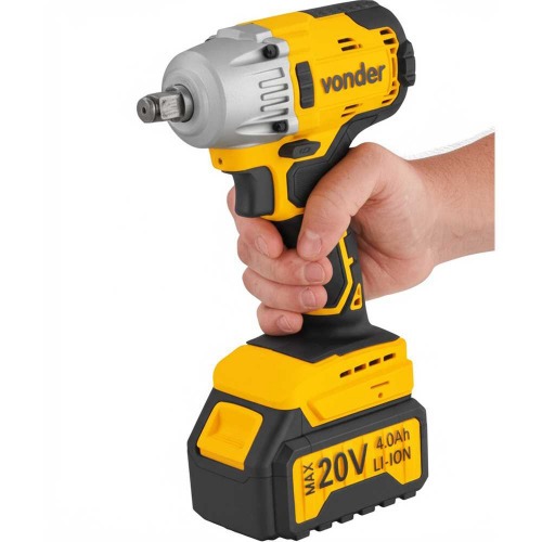 Chave de impacto a bateria 20V encaixe de 1/2