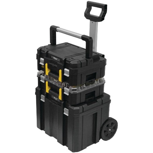 Caixa plástica para ferramentas torre 3 módulos com rodas Fatmax - Pro-Stack Caixa plástica para ferramentas torre 3 módulos com rodas Fatmax - Pro-Stack