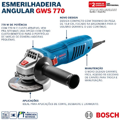 Esmerilhadeira angular 4.1/2 Esmerilhadeira angular 4.1/2