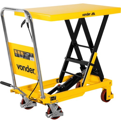 Mesa hidr�ulica pantogr�fica capacidade 300 kg com roda de PU - MPP 300