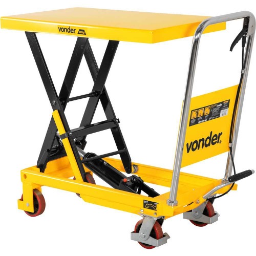 Mesa hidr�ulica pantogr�fica capacidade 300 kg com roda de PU - MPP 300