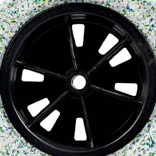 Roda completa com pneu macio 8 x 1