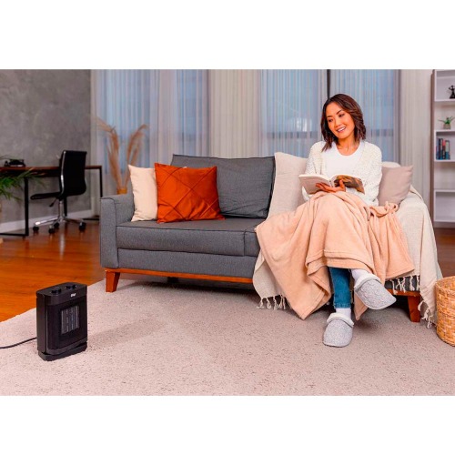 Aquecedor elétrico 1500W 3 em 1 com 2 níveis de aquecimento - Air Heat Ceramic 110V Aquecedor elétrico 1500W 3 em 1 com 2 níveis de aquecimento - Air Heat Ceramic 110V