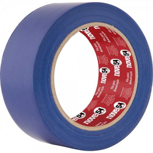 Fita adesiva para demarca��o 48 mm x 30 m azul