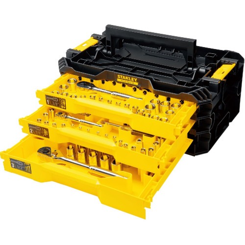 Caixa de ferramentas 3 gavetas com 203 peas - STMT17993-LA